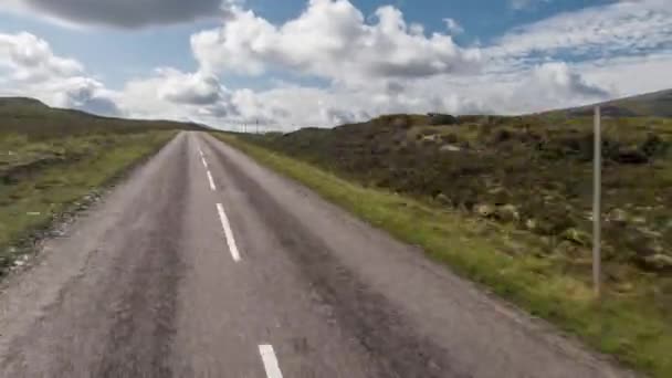 Hyperlapse Pov Strzał Kamerą Dołączony Przodu Pojazdu Ruchu Poprzez Piękne — Wideo stockowe