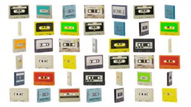 Kaset 360 derece çevirmek ses bandı değiştirme. Bu sürümde kasıtlı bozuk glitch