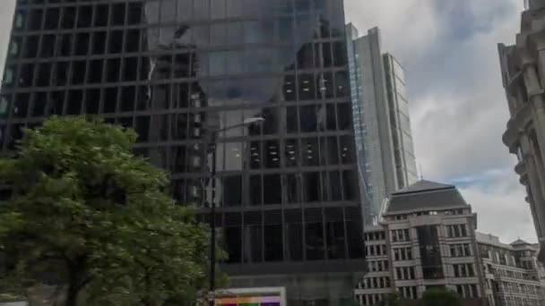 London Juli 2016 Pov Van Een Voertuig Rijden Rond City — Stockvideo