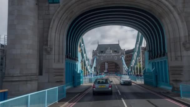 Vue Floue Pont Londres Royaume Uni — Video