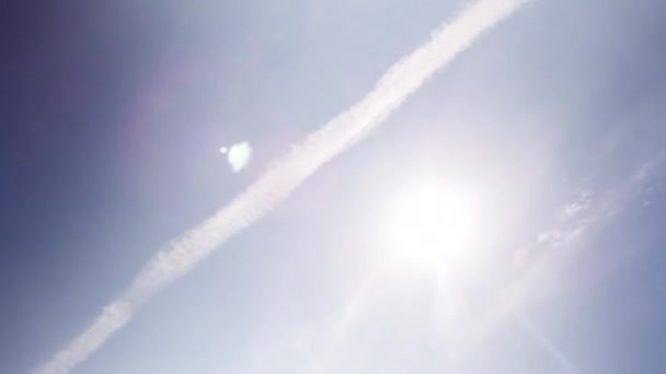 Beautiful Sunny Sky White Clouds Sardinia — Stock Video