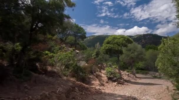 Pov Filmado Partir Uma Câmera Acoplada Frente Veículo Road Que — Vídeo de Stock