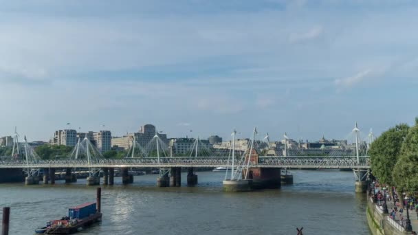 Londons Skyline Vom Hohen Aussichtspunkt — Stockvideo