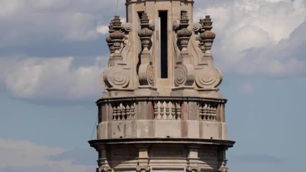 巴塞罗那的屋顶 从市中心的露台拍摄 — 图库视频影像