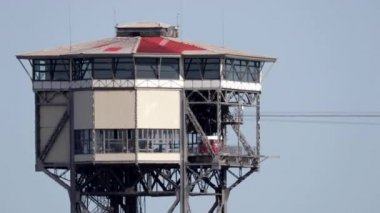  Teleferik plaj ve liman alanı Mont Juic dağ, Barcelona ile bağlanma