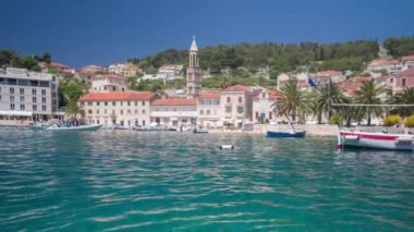 Rovinj, Hırvatistan - 2017 olabilir: güzel tarihi duvarlı sahil kasaba, Rovinj Istrian Yarımadası'nda Hırvatistan
