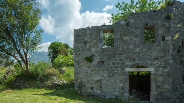 Cidade Parcialmente Abandonada Stari Bar Montenegro — Vídeo de Stock