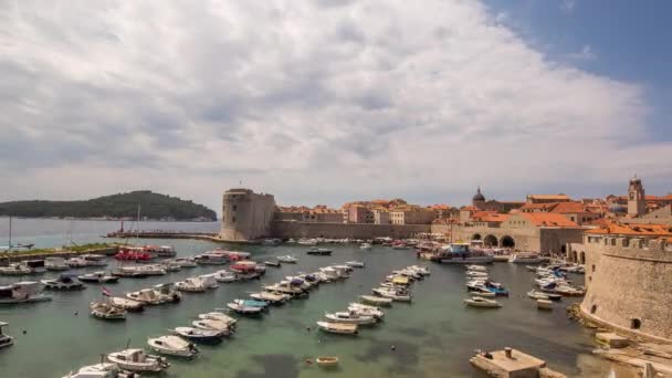 Vesting Poort Oude Stad Dubrovnik Kroatië — Stockvideo