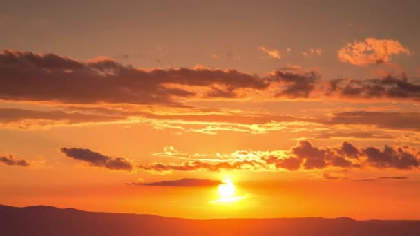 Stunning Time Lapse Sunset Montenegro — Stock Video