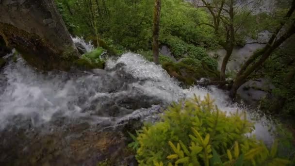 Lapso Tempo Maravilha Natural Dos Lagos Plitvice Parque Nacional Croácia — Vídeo de Stock