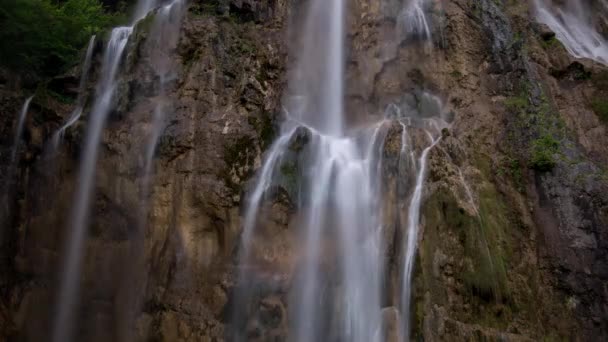 Timelapse Plitvice Lakes National Park Croatia — Stock Video