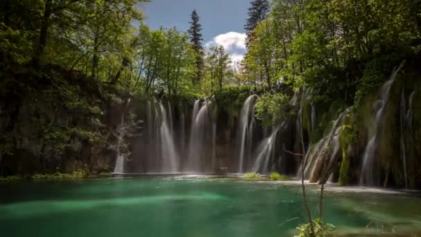 Диво Природи Національному Парку Плітвіцкі Озера Хорватія — стокове відео