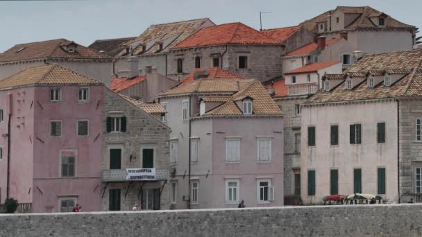 Dubrovnik Mai 2017 Küstenstadt Dubrovnik Eine Der Größten Touristenattraktionen Kroatiens — Stockvideo