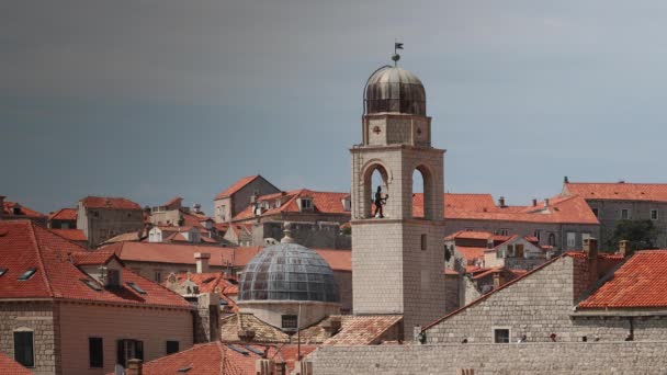 Vista Del Casco Antiguo Dubrovnik Croacia — Vídeo de stock