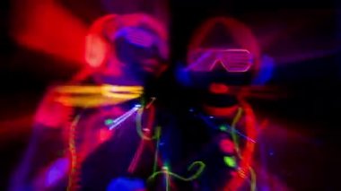 kızdırma uv neon disko seksi kadın cyber bebek