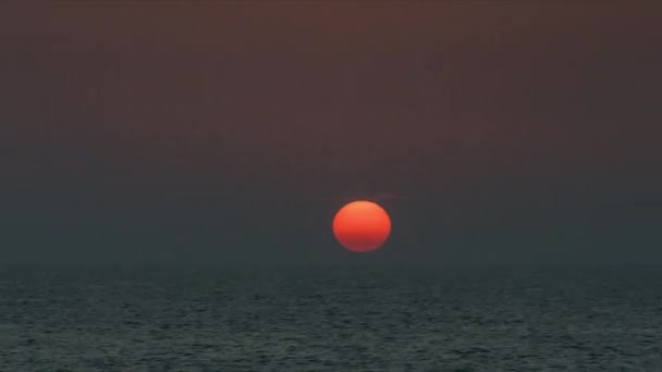 Ранним Утром Восход Солнца Над Средиземным Морем Сицилии — стоковое видео