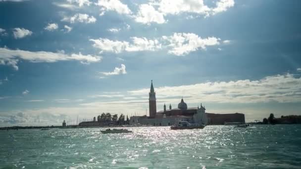 Tiros Del Canal Famosa Ciudad Venecia — Vídeo de stock