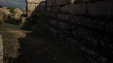 Sicilya, İtalya Selinunte antik Yunan kalıntıları görünümünü