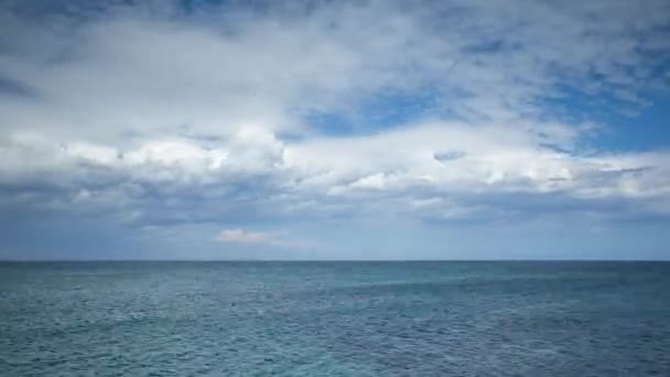 Tiempo Pasa Sobre Mar Mediterráneo Sicilia — Vídeos de Stock