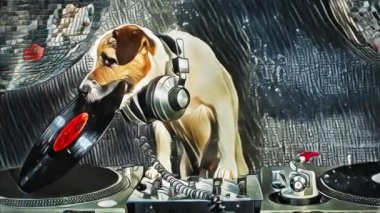 çok güzel jack Russell köpek kulübü ve disko durumda