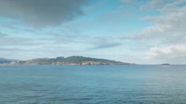 güzel bir plaj praia de vilar galican sahil İspanya bir yaz gününde