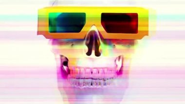 kafatası aksaklık etkisi ile 3d film gözlüklü