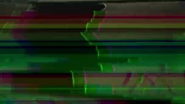 televizyon ve video glitches statik ve bozulma ile oluşturulan bilgisayar 