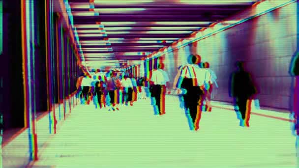 2018 東京地下鉄 地下鉄システムの人々 の群衆 — ストック動画