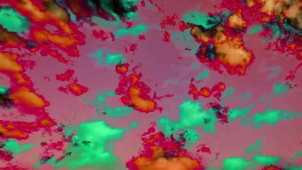 Tiempo Nubes Colores Movimiento Cielo — Vídeo de stock