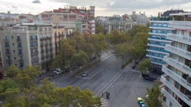 Rating kavşak işlek sokaklar Avenida, Barcelona, İspanya