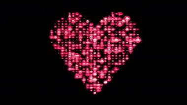 güzel kadın farklı görüntülerin büyük sıra kalp şeklinde dudakları