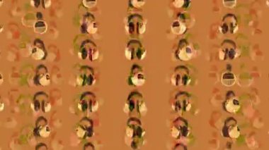 Renkli baloncuklu soyut arkaplan