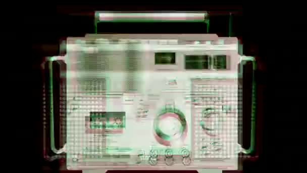 Close Audio Tape — Stock Video