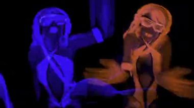 Seksi neon uv kızdırma dansçı