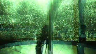 Kutup dansçı sıyrık bacaklarının yakın 