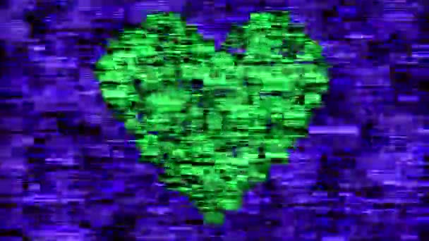 运动心脏形状的动画类型 — 图库视频影像