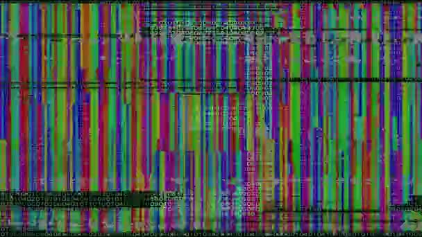 Zählen Von Zeit Und Codedaten — Stockvideo