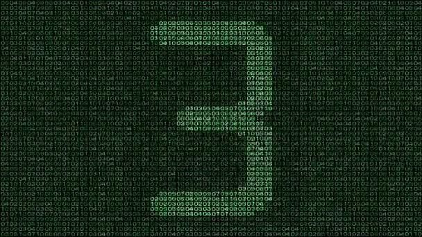 Contar Los Números Tiempo Información Código — Vídeo de stock