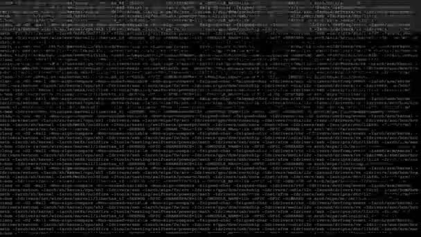 Computerbildschirmdaten Und Laufende Programmierinformationen — Stockvideo
