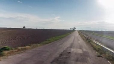 Delta Debro park, İspanya küçük yol boyunca sürüş Araç