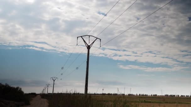 Voertuig Rijden Langs Kleine Weg Delta Debro Park Spanje — Stockvideo