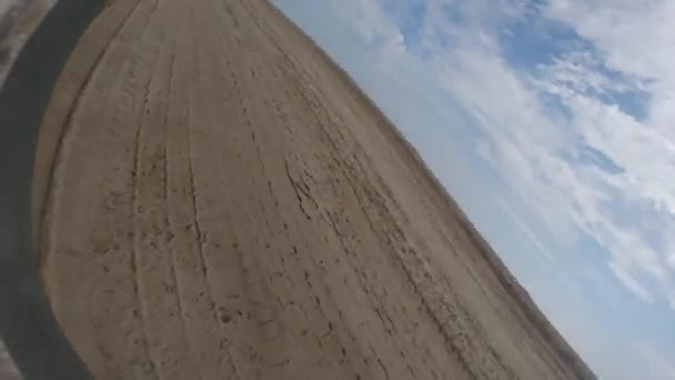 Pusta Plaża Obracająca Się Wokół Własnej Osi — Wideo stockowe