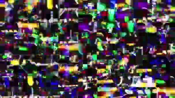 Абстрактний Барвистий Візерунок Світлодіодними Ліхтарями — стокове відео
