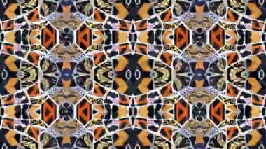 Parc Guell seramik karoların zincirleme görüntüleri, Barselona, İspanya