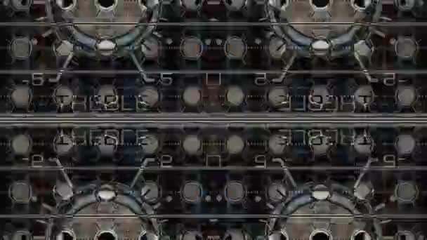 Details Stereo Radio System Abstract Pattern — Stock Video