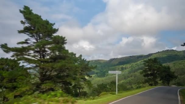 Pov Aufnahme Von Straße Und Landschaft Galica Spanien — Stockvideo