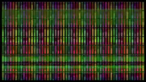 Ecualizadores Musicales Movimiento Con Efecto Color — Vídeo de stock