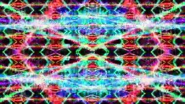 Hareketli neon dalgaları ile soyut arka plan