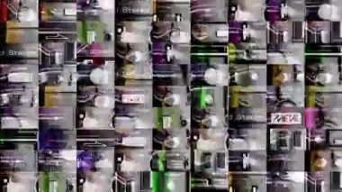 Soyut desenli stereo radyo sisteminin ayrıntıları