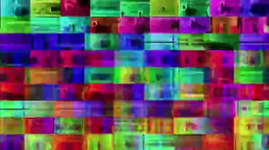 Soyut desenli stereo radyo sisteminin ayrıntıları